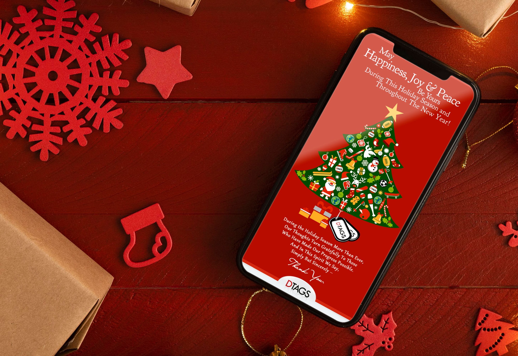DTAGS Christmas Ecard Features Animated Surprise for Clients