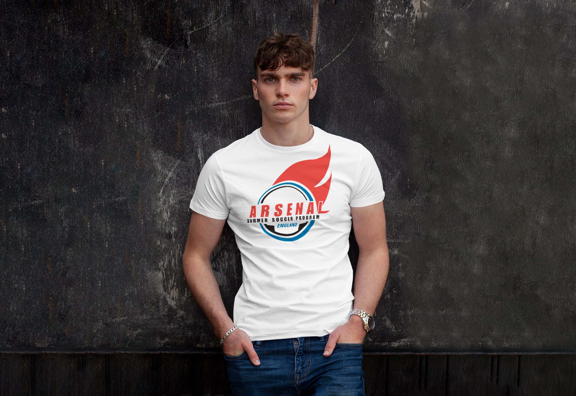 Arsenal-Summer-Soccer-Program-Logo-Design-4 Trust Based Parenting Logo Tee Design