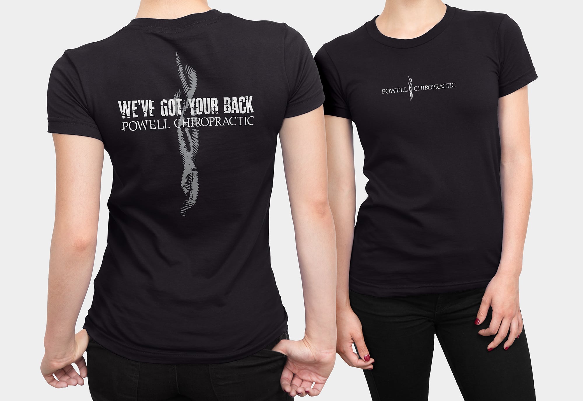 Powell Chiropractic Brand Development Tee by Matcha Design Powell Chiropractic Brand Development Tee