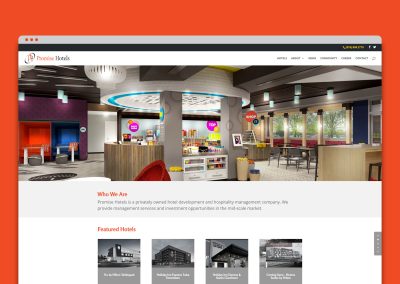 Web Design & Development for a Hotel Management Company