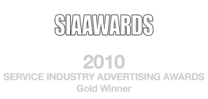 Service Industry Advertising Awards 2010 Gold Winner - Matcha Design Service Industry Advertising Awards 2010 Gold Winner